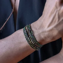 Les Bijoux<Têtes Blondes Collier et Bracelet 6 tours Crocodile Slim,