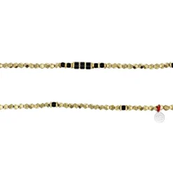 Les Bijoux<Têtes Blondes Collier et Bracelet 6 tours Santa Hématite Gold,