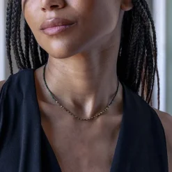 Les Bijoux<Têtes Blondes Collier ras du cou New Alicia Crocodile,