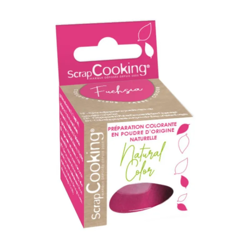 Les Macarons|Les Cupcakes<ScrapCooking Colorant alimentaire naturel en poudre Rose foncé,
