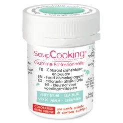 Arômes Et Colorants<ScrapCooking Colorant artificiel en poudre Vert d'eau,