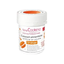 Les Macarons|Les Cupcakes<ScrapCooking Colorant artificiel en poudre Orange,