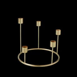 Photophores, Bougeoirs Et Chandeliers<Be Home Couronne de bougeoirs dorés Kent,