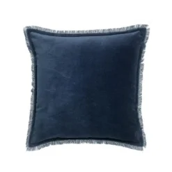 Coussins Et Rideaux<VIVARAISE Coussin uni carré Fara Marine,