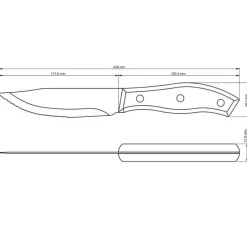 Couteaux<Tramontina Couteau à burger Technobois,