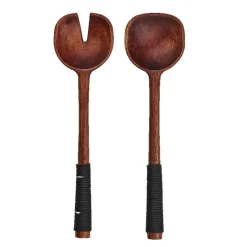 Couverts À Salade<ASA SELECTION Couverts à Salade avec manche en nylon noir,