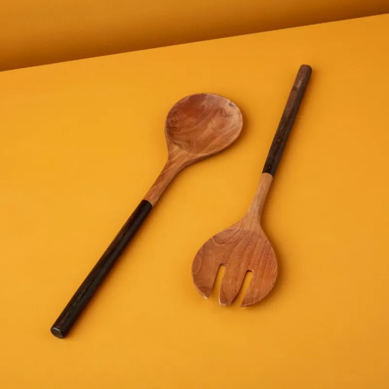 Couverts À Salade|Couverts De Service<Be Home Couverts à salade Bicolore Teck,