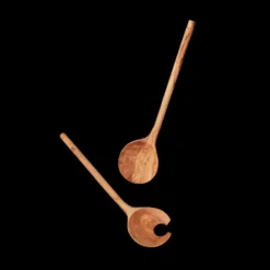 Ustensiles En Bois<Be Home Couverts à salade en bois d'olivier forme croissant,