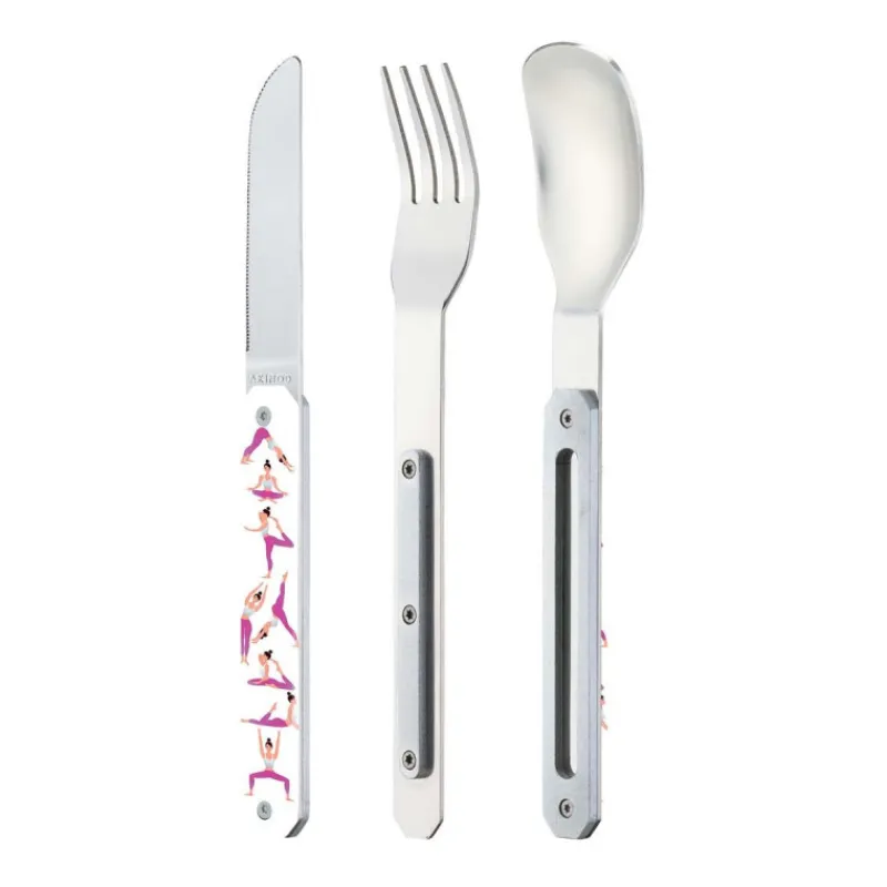 Ustensiles Pour Le Pique-Nique|Boîtes Repas Et Accessoires<AKINOD Couverts droits aimantés 12h34 Yoga,