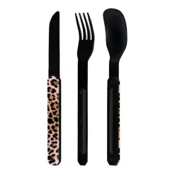Ustensiles Pour Le Pique-Nique|Boîtes Repas Et Accessoires<AKINOD Couverts droits aimantés 12h34 Leopard,