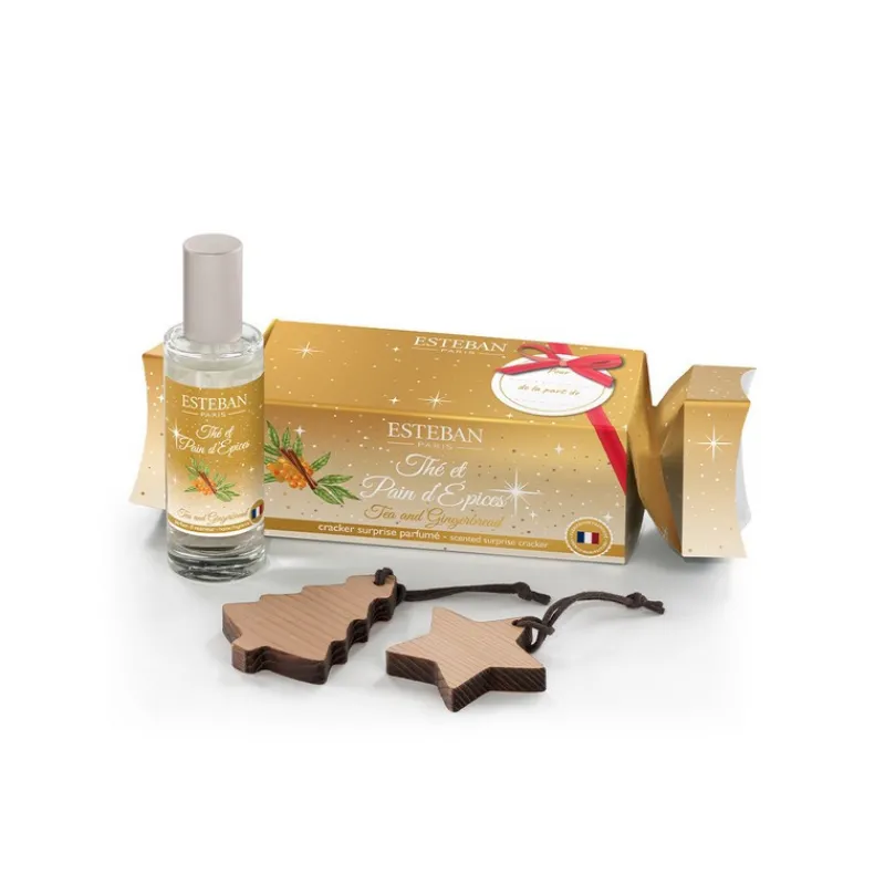 Parfums D'Intérieur<ESTEBAN Cracker surprise parfumé Thé et Pain d'épices, Estéban
