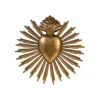Décorations Murales<EMDE Décoration murale Ex-Voto coeur soleil or, Emdé