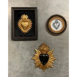 Décorations Murales<EMDE Décoration murale Ex-voto coeur doré 14,8x 18,8 cm, Emdé