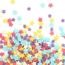 Les Cupcakes<ScrapCooking Décors Sucrés Étoiles Rainbow 55g,