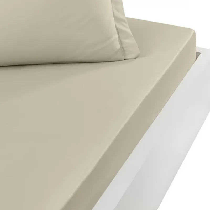 Draps Plats Et Draps Housse<SENSEI Drap Housse Soft Percale Ficelle,