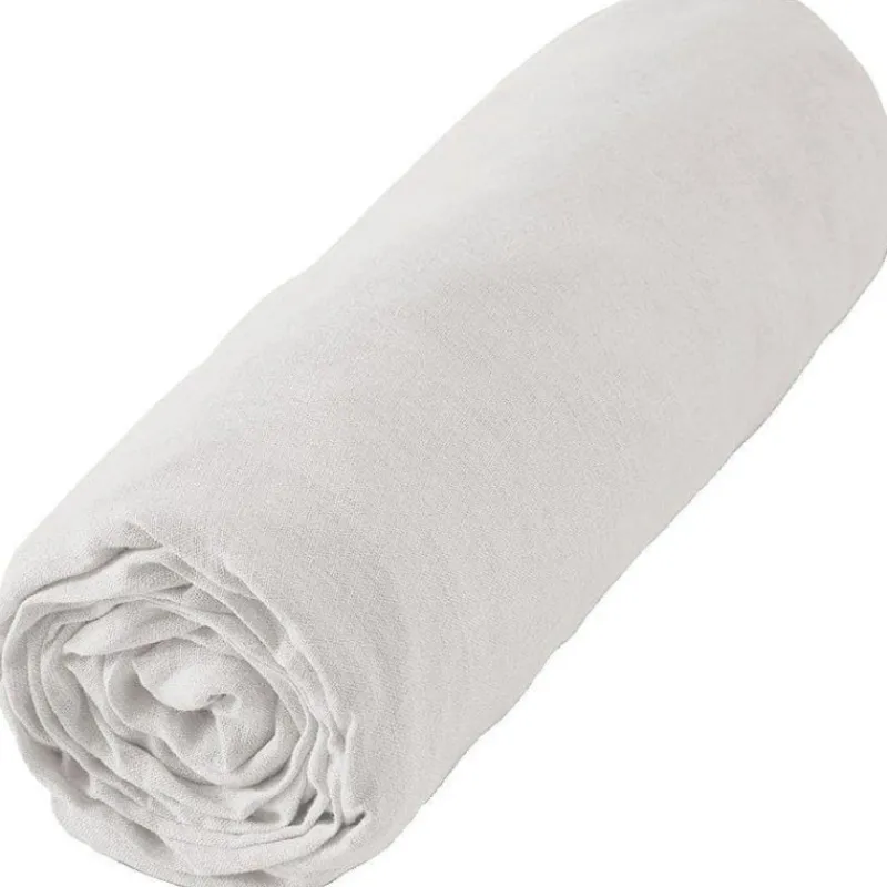 Draps Plats Et Draps Housse<L'effet papillon Drap housse Soline Craie,