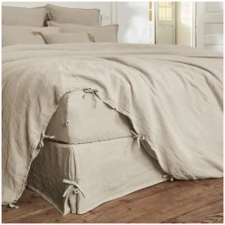 Draps Plats Et Draps Housse<L'effet papillon Drap housse Soline Sable,