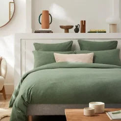 Draps Plats Et Draps Housse<Essix Drap plat Flanelle Frisson Lichen,