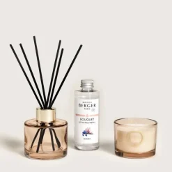 Parfums D'Intérieur<MAISON BERGER Duo mini Bouquet & Bougie Bolero,