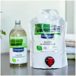 Écologiques|Cuisine<STARWAX Eco recharge Savon de Marseille Soluvert,