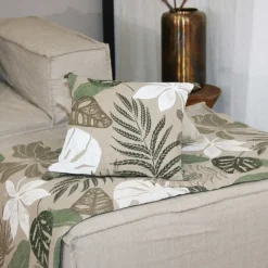 Plaids Et Couvre-Lits<Sud Etoffe Edredon 75 x 200 cm Ombrage Oil Green,