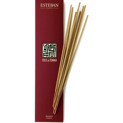 Bougies Parfumées<ESTEBAN Encens Indiens Teck & Tonka,