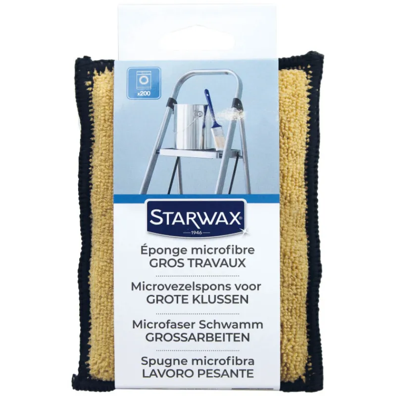 Brosserie<STARWAX Eponge Microfibre Gros Travaux,