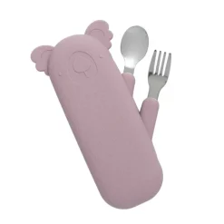 Les Couverts Pour Enfant<The Cotton Cloud Etui à couverts Zoé le Koala,