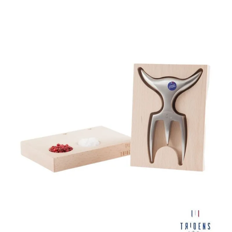 Couteaux Professionnels<Tridens Fourchette à découper avec socle empreinte,