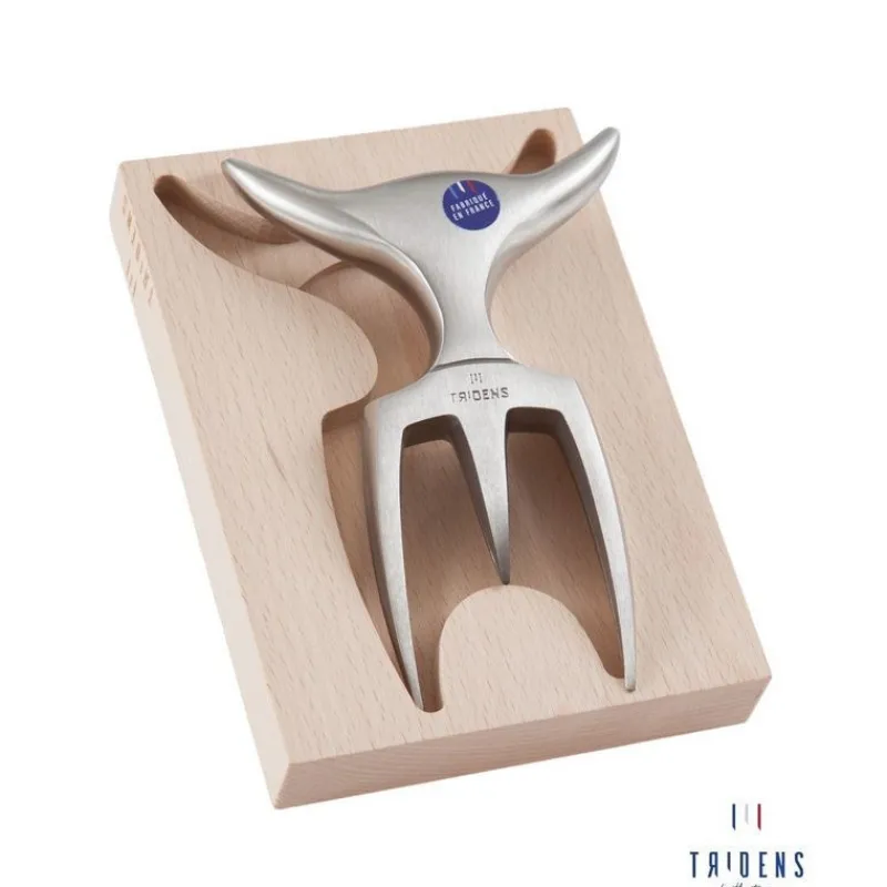 Couteaux Professionnels<Tridens Fourchette à découper avec socle empreinte,