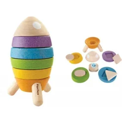 Les Jeux Pour Enfant<Asa Toys Fusée à empiler, Plan Toys