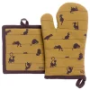Gants Et Maniques<Winkler Gant et Manique partition de chats Dubout cannelle,