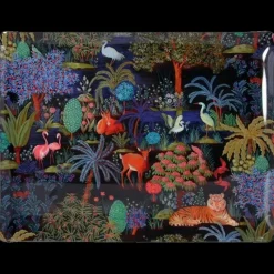 Les Plateaux<GIEN FRANCE Grand plateau acrylique Jardin du Palais, Faïencerie de Gien