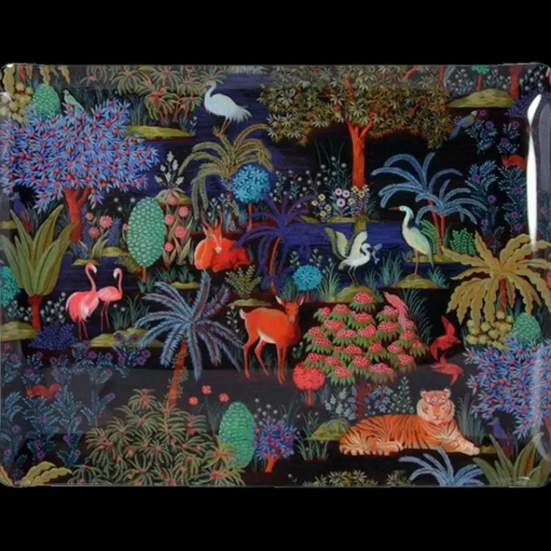 Les Plateaux<GIEN FRANCE Grand plateau acrylique Jardin du Palais, Faïencerie de Gien