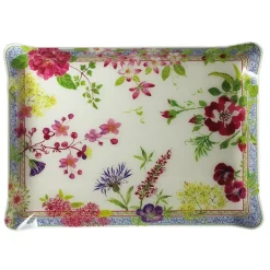 Les Plateaux<GIEN FRANCE Grand plateau acrylique Millefleurs, Faïencerie de Gien