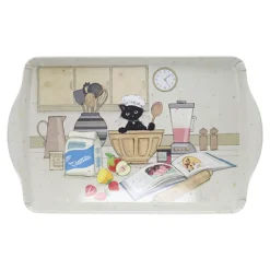 Les Plateaux<Kiub Grand plateau en mélamine Bug Art Chat Pâtissier,