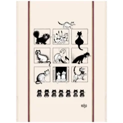 Torchons<Winkler Grand Torchon Galerie de Chats Dubout,