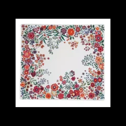 Les Plats De Service<GIEN FRANCE Grande coupe carrée Poésie, Faïencerie de Gien