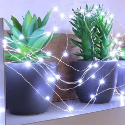 Objets Insolites<Blachère illumination Guirlande électrique micro LED Blanc pur,