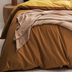 Housses De Couette, Parures<Essix Housse de couette Bons jours curry doré,