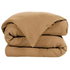 Housses De Couette, Parures<L'effet papillon Housse de couette Gaze de coton Gaïa Camel,