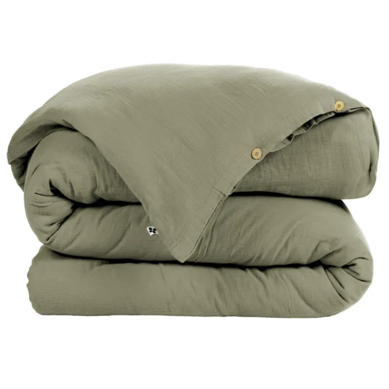 Housses De Couette, Parures<L'effet papillon Housse de couette Gaze de coton Gaïa Romarin,