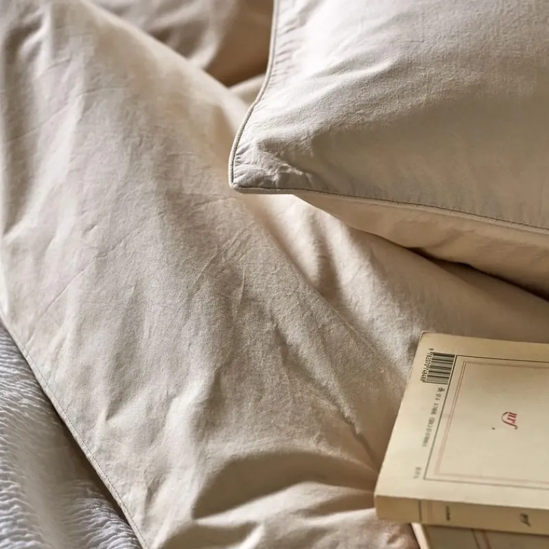 Housses De Couette, Parures<Sylvie Thiriez Housse de couette Percale Beige Épeautre,