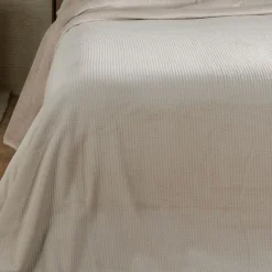 Plaids Et Couvre-Lits<Linder Jeté de lit Gaufré Ivoire,