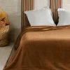Plaids Et Couvre-Lits<Linder Jeté de lit Gaufré Marron,