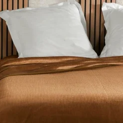 Plaids Et Couvre-Lits<Linder Jeté de lit Gaufré Marron,