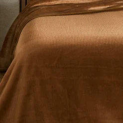 Plaids Et Couvre-Lits<Linder Jeté de lit Gaufré Marron,