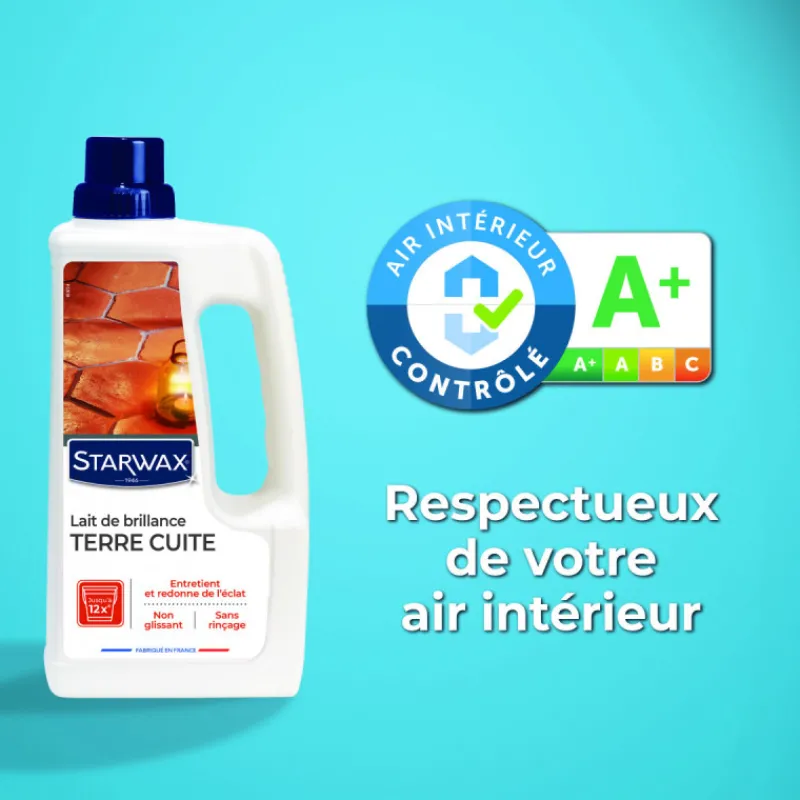 Sols<STARWAX Lait de brillance pour Terres cuites et Tomettes,