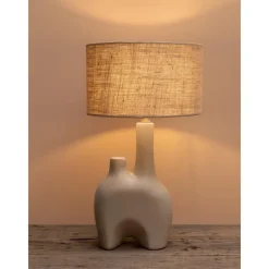 Lampes Et Suspensions<Chehoma Lampe céramique Kharaï et abat-jour jute,