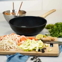 Woks|Sauteuses Anti-Adhérentes<COOKUT L'Incroyable Wok Graphite,